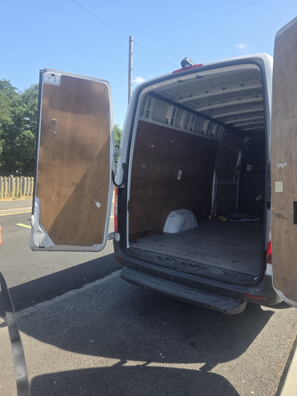 Mercedes Sprinter rear loading area